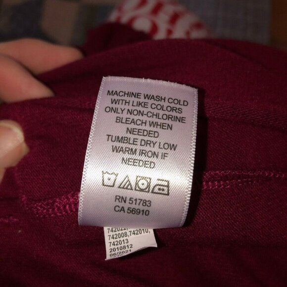 Maurices Womens Size XXL Maroon Open Front Pockets Stretch Sweater Cardigan Top - Picture 13 of 13